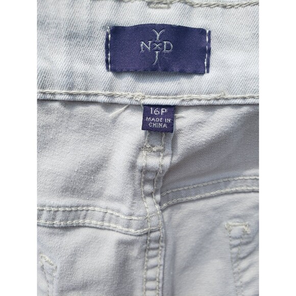 Not Your Daughters Jeans Capris Khaki Tan Cuffed Stretch Womens Sz 16P Lift Tuck - Picture 7 of 16